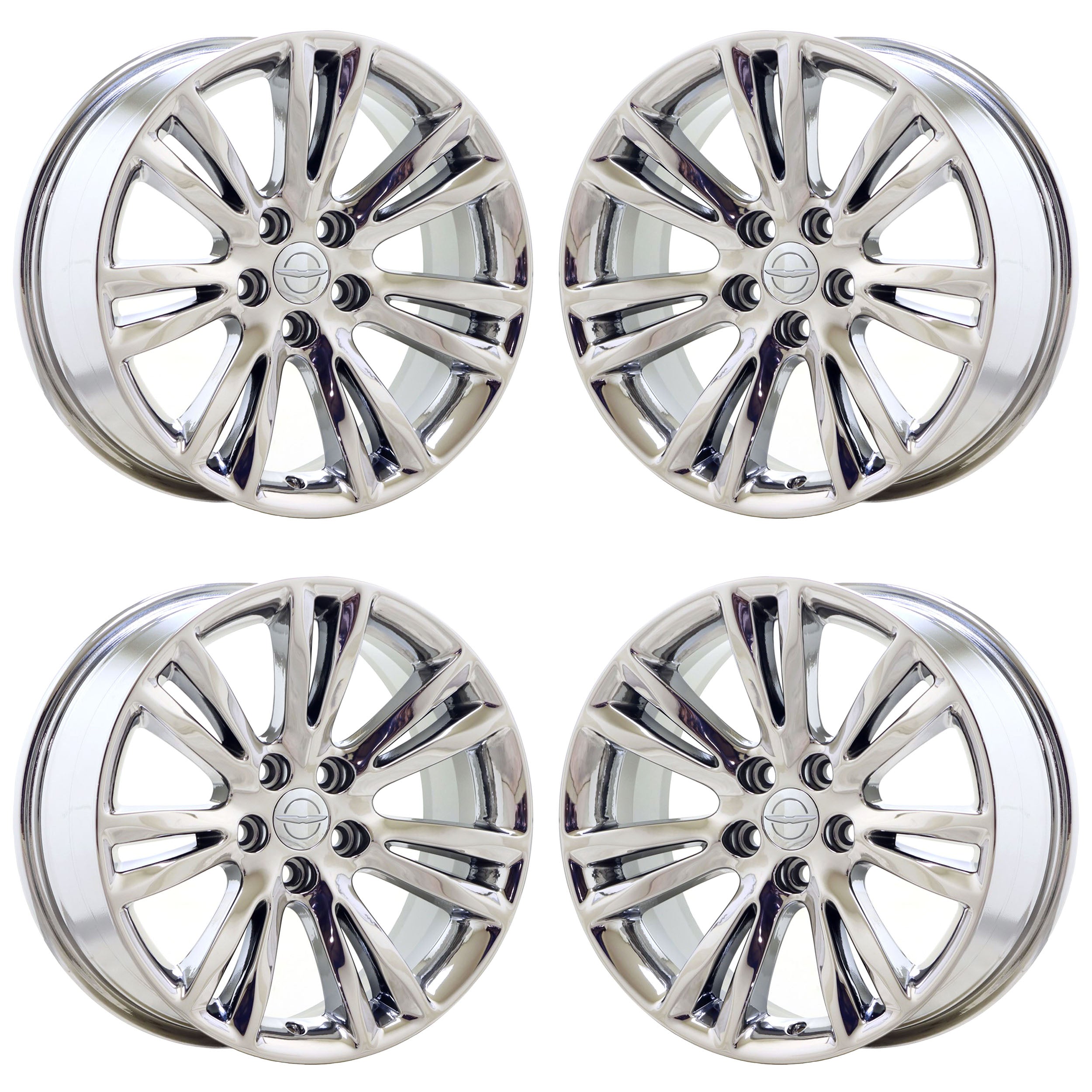 18" Chrysler 300 RWD Bright Chrome wheels rims Factory OEM set 2536